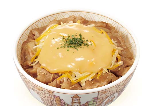 とろ り3種のチーズ豚丼 店内 すき家
